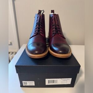 Men's Taft Oxblood Leather Boots Size 10 NEVER WORN